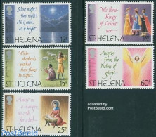 Saint Helena 1994 Christmas 5v, Mint NH, Religion - Christmas - Navidad