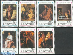 Lesotho 1989 Christmas, Paintings 7v, Mint NH, Religion - Christmas - Art - Paintings - Weihnachten