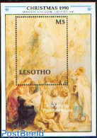 Lesotho 1990 Christmas, Rubens Paintings S/s, Mint NH, Religion - Christmas - Art - Paintings - Rubens - Weihnachten