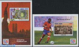 Sierra Leone 1994 World Cup Football USA 2 S/s, Mint NH, Sport - Football - Sonstige & Ohne Zuordnung