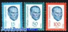 Türkiye 1983 Definitives, Ataturk 3v, Mint NH, History - Politicians - Otros & Sin Clasificación