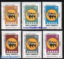 Türkiye 1985 Postal Codes 6v, Mint NH, Post - Other & Unclassified
