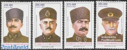 Türkiye 2000 Army Commanders 4v, Mint NH, Various - Uniforms - Otros & Sin Clasificación