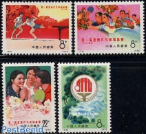 China People’s Republic 1972 Table Tennis 4v, Mint NH, Sport - Sport (other And Mixed) - Table Tennis - Neufs