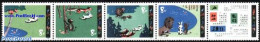China People’s Republic 1980 Fairy Tales 4v [::::T] (folded), Mint NH, Nature - Cat Family - Rabbits / Hares - Art -.. - Ungebraucht