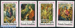Grenada Grenadines 1987 Christmas, El Greco Paintings 4v, Mint NH, Religion - Christmas - Art - Paintings - Christmas