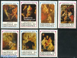 Grenada Grenadines 1989 Christmas, Rubens Paintings 7v, Mint NH, Religion - Christmas - Art - Paintings - Rubens - Navidad