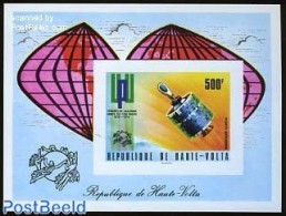 Upper Volta 1974 UPU Centenary S/s Imperforated, Mint NH, Transport - U.P.U. - Space Exploration - U.P.U.