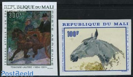 Mali 1967 T. LAUTREC PAINT. 2V IMP., Mint NH, Nature - Horses - Art - Henri De Toulouse-Lautrec - Modern Art (1850-pre.. - Malí (1959-...)