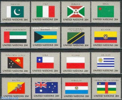 United Nations, New York 1984 Flags 16v, Mint NH, History - Flags - Sonstige & Ohne Zuordnung