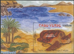 Cape Verde 2002 Turtles S/s, Mint NH, Nature - Reptiles - Turtles - Cape Verde