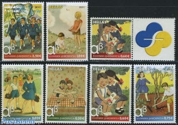 Greece 2011 Children Books 7v (1v With Personal Tab), Mint NH, Art - Children's Books Illustrations - Ungebraucht