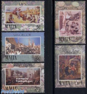 Malta 2004 Festivals 5v, Mint NH, Transport - Various - Ships And Boats - Folklore - Mills (Wind & Water) - Art - Pain.. - Schiffe