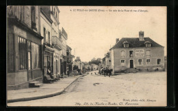 CPA Le Mesle-sur-Sarthe, Un Coin De La Place Et Rue D`Alencon  - Alencon