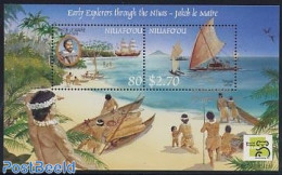 Niuafo'ou 1999 Jacob Le Maire S/s, Mint NH, History - Transport - Explorers - Netherlands & Dutch - Ships And Boats - Exploradores
