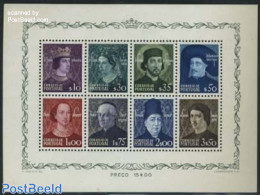 Portugal 1949 Aviz Dynasty S/s, Mint NH, History - Kings & Queens (Royalty) - Ongebruikt