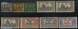 Tunisia 1916 War Prisoners 9v, Unused (hinged), Transport - Ships And Boats - Barcos