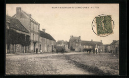 CPA Saint-Sauveur-de-Carrouges, La Place  - Carrouges