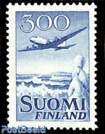 Finland 1958 Airmail 1v, No WM, Unused (hinged), Transport - Aircraft & Aviation - Nuevos