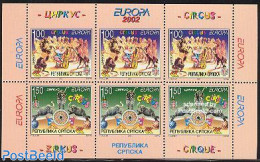 Bosnia Herzegovina - Serbian Adm. 2002 Europa S/s, Mint NH, History - Nature - Performance Art - Europa (cept) - Eleph.. - Circus