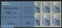 Sweden 1958 Gotstalet Booklet, Mint NH, Various - Stamp Booklets - Industry - Nuevos