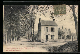 CPA Écouché, Avenue D`Argentan Et Ecole De Garcons  - Argentan