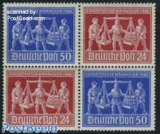 Germany, Empire 1948 Hannover Export Fair 2x2v [+], Mint NH, Science - Various - Weights & Measures - Export & Trade - Unused Stamps