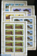 Germany, Federal Republic 1995 Farm Houses 5 M/s, Mint NH, Various - Agriculture - Art - Architecture - Nuovi