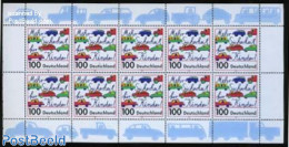 Germany, Federal Republic 1997 Children Traffic Safety M/s, Mint NH, Transport - Automobiles - Traffic Safety - Art - .. - Neufs