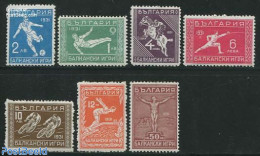 Bulgaria 1933 Balkan Olympiade 7v, Mint NH, History - Nature - Sport - Europa Hang-on Issues - Horses - Cycling - Fenc.. - Nuevos