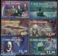 New Zealand 1999 Millennium 6v, Mint NH, History - Science - Sport - Transport - Women - Atom Use & Models - Mountains.. - Neufs