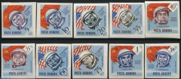 Romania 1964 World Space Programme 10v Imperforated, Mint NH, Transport - Space Exploration - Nuovi