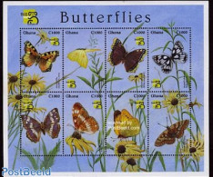 Ghana 1999 Australia 99, Butterflies 8v M/s, Mint NH, Nature - Butterflies - Sonstige & Ohne Zuordnung