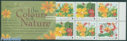 Singapore 1998 Flowers 2x4v In Booklet, Mint NH, Nature - Flowers & Plants - Stamp Booklets - Unclassified