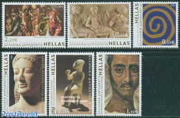 Greece 2006 Museums 6v, Mint NH, Art - Museums - Paintings - Sculpture - Ongebruikt