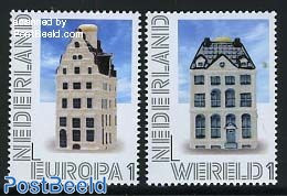 Netherlands 2012 Personal Stamps Europe And World 2v, Mint NH, Art - Architecture - Art & Antique Objects - Unused Stamps