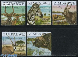 Zimbabwe 2007 SAPOA 5v, Mint NH, Nature - Various - Animals (others & Mixed) - Zebra - Joint Issues - Gemeinschaftsausgaben