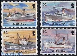 Saint Helena 2004 Merchant Ships 4v, Mint NH, Transport - Ships And Boats - Barcos