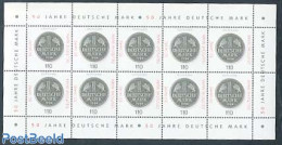 Germany, Federal Republic 1998 Deutsche Mark M/s, Mint NH, Various - Money On Stamps - Nuovi