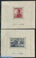 Spain 1938 Lepanto 1571 2 S/s, Mint NH, Transport - Ships And Boats - Neufs