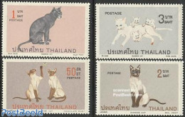 Thailand 1971 Cats 4v, Mint NH, Nature - Cats - Tailandia