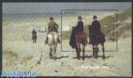 Gambia 2001 Paintings From The Rijksmuseum S/s, A. Mauve, Mint NH, History - Nature - Netherlands & Dutch - Horses - A.. - Geographie