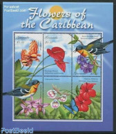 Grenada 2000 Flowers 6v M/s, Mint NH, Nature - Flowers & Plants - Sonstige & Ohne Zuordnung
