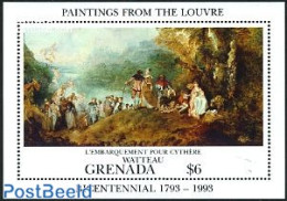 Grenada 1993 Louvre Museum S/s, Mint NH, Art - Museums - Paintings - Musées