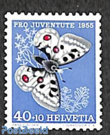 Switzerland 1955 40+10c, Stamp Out Of Set, Mint NH, Nature - Butterflies - Ongebruikt