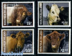 Norfolk Island 2009 Cattle 4v, Mint NH, Nature - Animals (others & Mixed) - Cattle - Sonstige & Ohne Zuordnung