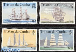 Tristan Da Cunha 1998 Ships 4v, Mint NH, Transport - Ships And Boats - Barcos