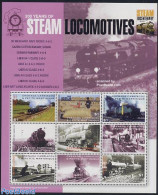 Grenada Grenadines 2004 Railways 9v M/s, SR Merchant Navy, Mint NH, Transport - Railways - Trenes