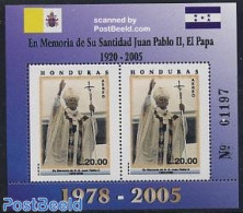 Honduras 2005 Pope John Paul II S/s, Mint NH, Religion - Pope - Religion - Papas