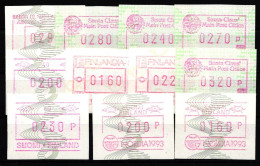 Finnland Automatenmarken Lot Von 1-23 Postfrisch #IP577 - Other & Unclassified